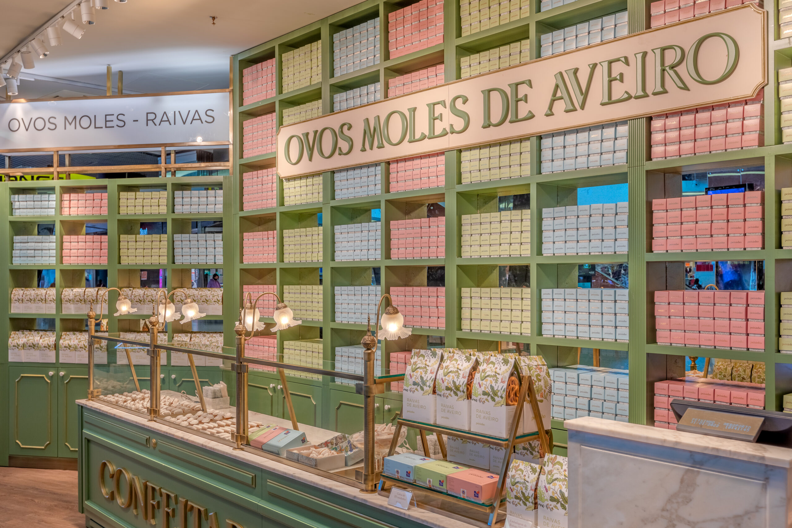 Confeitaria Peixinho, Aeroporto de Lisboa — design de interiores por PAR