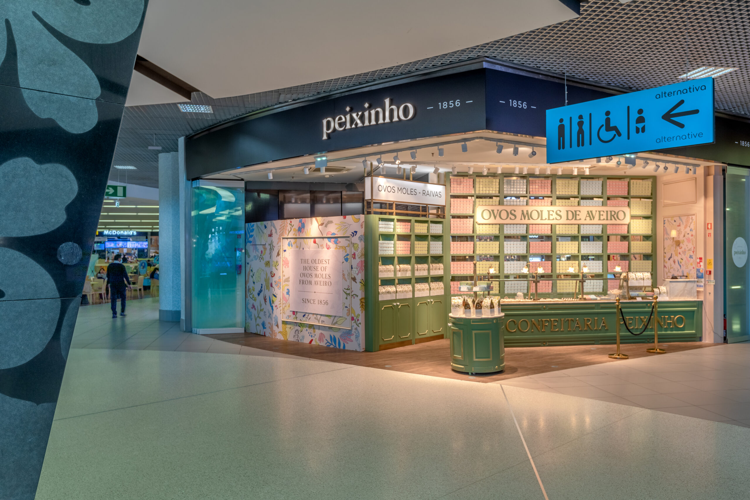 Confeitaria Peixinho, Aeroporto de Lisboa — design de interiores por PAR