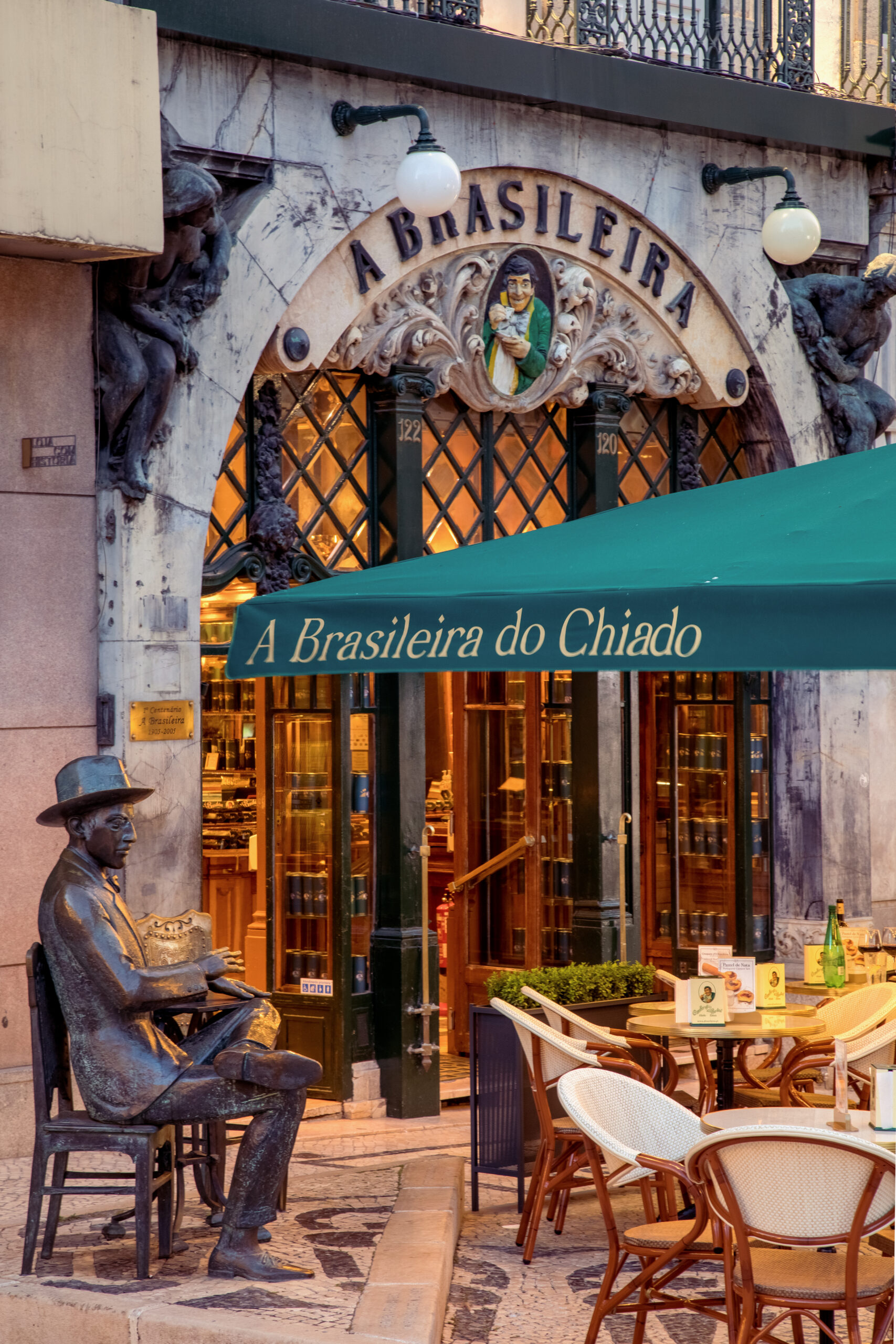 Café d'A Brasileira do Chiado — design de interiores por PAR